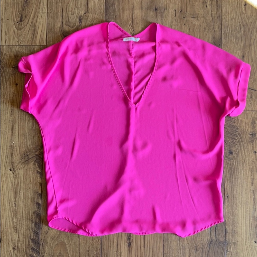 Hot pink blouse